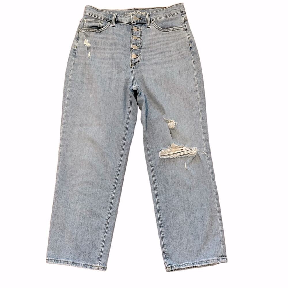 Universal Thread High Rise Vintage Straight Exposed  Button Jeans 12/31R